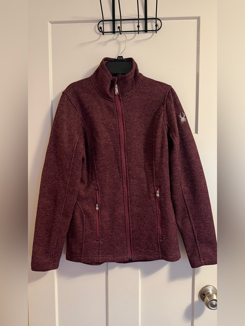 Spyder Women's Burgundy Full-Zip Fleece Jacket
